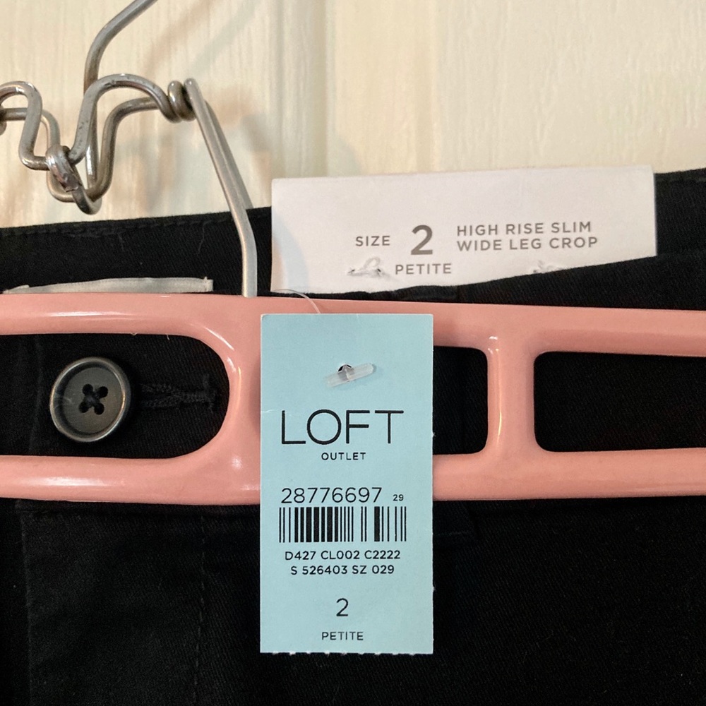 Brand new! LOFT high rise wide leg crop pants